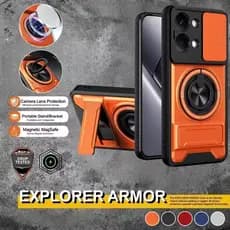 Para Xiaomi Poco X8 M8 M7 M6 X7 X6 F8 F7 Pro Poco C85 C75 C65 Caso À Prova De Choque Slide Lente Da Câmera Armadura Capa