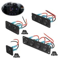 12v Geral 1-4Gang Painel De Interruptor De Alternância Universal USB Carro Barco Marinho RV Caminhão Azul LED Estilo Roc