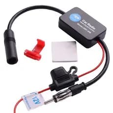 Amplificador De Sinal FM Universal Anti-Interferência Antena De Carro Rádio Booster Amp Peças De Automóvel