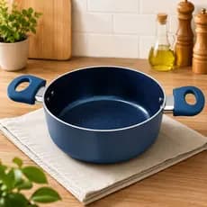 Panela Antiaderente Cerâmica com Tampa 18cm - Azul