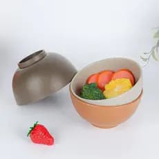 Kit Com 6 Tigelas Bowl 375ml Plástico Resistente – Pote Multiuso para Cereais, Açaí, Sobremesa e Salada