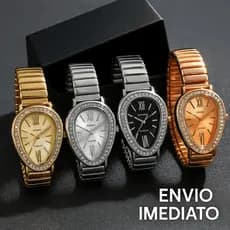 Relógio Feminino resistente a agua com Pulseira Elastica