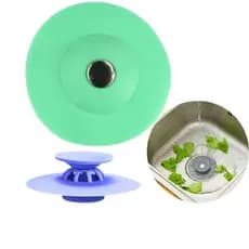 Ralo De Silicone Para Pia Cozinha Banheiro Tampa Coletor Universal Filtro