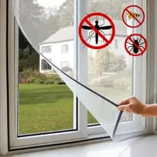 Tela Mosqueteiro Janela Proteção Insetos Adaptável Fácil Instalação Com Velcro Contra Mosca Mosquito Mosqueteira Inseto Removivel Anti-inseto Mosquiteiro Tela Para Janela