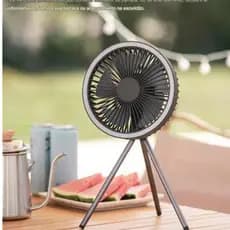 Ventilador Recarregável Portátil Ring Light De Mesa USB Silencioso Portátil 3 em 1