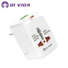 Adaptador de Tomada Universal Com Proteção Contra Surto Elétrico Padrão Internacional Universal