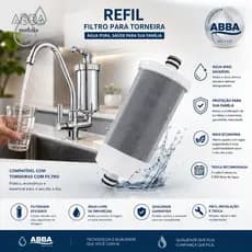 Refil Universal Para Filtros Torneira Gourmet Vela Carvão Ativado Pró-Saúde