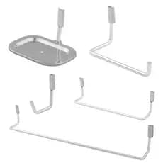 Kit Acessórios  Para Banheiro 5 Peças Com Saboneteira Slim Promoção.