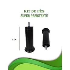 Kit – 6 Pé Cama Box & Baú | Plástico Universal 12cm