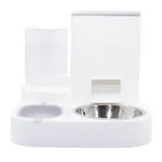 Alimentador Ração Água Automático Para Cães Gatos Pratico