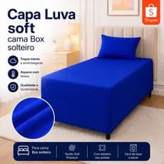Capa Luva Box Solteiro com Fronha em malha gel protetor para Box conjugado Proteção  Anti Poeira