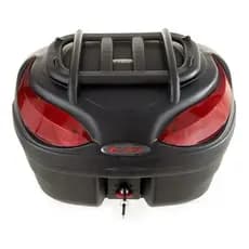 Bauleto De 48 Litros Bau Glider Riders + Grade Externa - 2 Capacete - Promoção