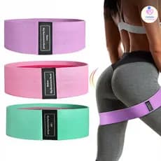 Kit 3 Faixas Elásticas De Exercício Hip Resistance Bands Para Malhar em Casa
