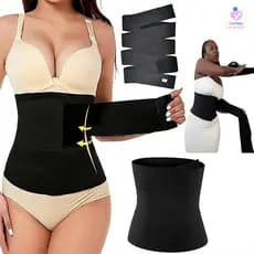 Cinta Confortável de Modelagem Preta com Diversos Comprimento