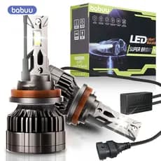 Par Lâmpadas LED Farol H4 H7 H11 9005 9006 Luz de Neblina Carro 6500K 300W 60000LM Super Branca
