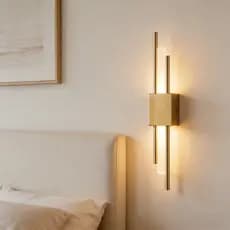 Arandela De Parede Linear Moderna Dourada 10w 45cm 3 Cores Em 1 Luminária De Parede Com Fio Para Sala Quarto Parede