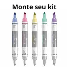 Kit 5 marca texto apagável Marca Textos Apagável Cis Lumini - Ex(alterar cores pelo chat)