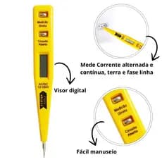 Chave Teste Eletricista Detector De Tensão Profissional 12V 250V