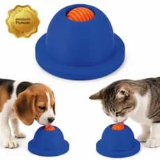 Lambedor Pet Bolinha Rotativa Tapete De Lamber Cães Gatos