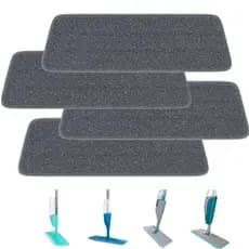 1, 2 ou 4 Refil Universal Mop Spray Refil de microfibra para Mop spray Reutilizável  Lavável