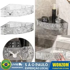 Ondulação De Água Banheiro Rack De Armazenamento Rack De Armazenamento De Gel De Chuveiro Sem Perfuração Rack De Armazenamento De Parede Banheiro