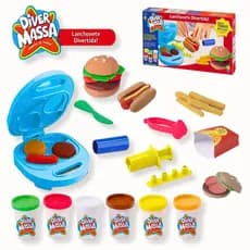 Kit Massinha Infantil Lanchonete Divertida Divertoys
