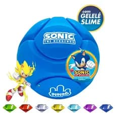 Bola Quebra Cabeça Sonic com Slime e Diamante Esmeralda Gelele