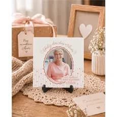 Azulejo Decorativo 20x20 Avó com Fotos Personalizadas Presente Emocionante