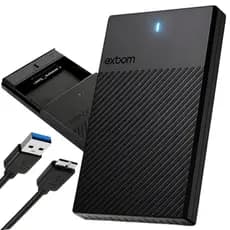 Case Externo USB 3.0 Exbom Gaveta HD SATA 2.5 Notebook Slim 5 Gbps - Transforme HD/SSD em HD Externo