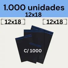 Envelope Segurança 12x18 Embalagem de Envio 1000 Unidades