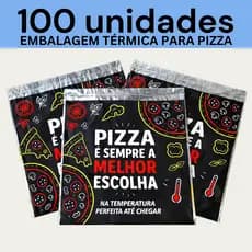 Embalagem Térmica Para Pizza 50/100/200 Unidades Metalizada 45x46 32x32 52x52