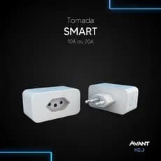 Tomada Inteligente Smart Wi-fi 20a 110v/220v Bivolt Branco Avant Neo