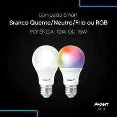 Lampada Led Pera Smart Inteligente 10w ou 15W 2700K/6500K ou RGB Colorido E27 110v/220v Cod: 290018079-123 Avant Neo
