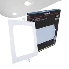 Painel Plafon Led Alu 18w 4000k Emb. Quadrado 110v/220v 22cm Avant