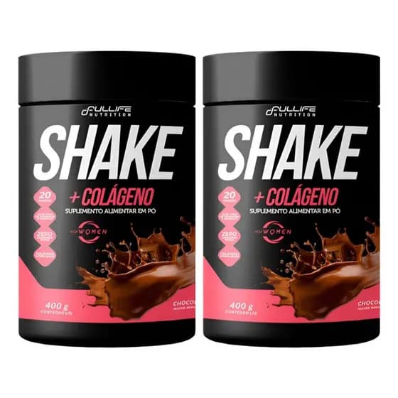 Kit 2x Shake Substituto De Refeição C/ Colágeno 400g - Zero Açúcar - Fullife