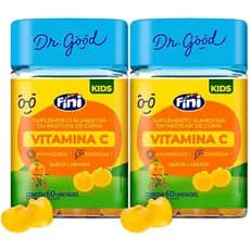 2x Vitamina C Infantil Dr. Good Sabor Laranja 60 Gomas