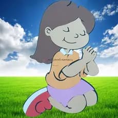 PAINEL MENINA ORANDO GRANDE