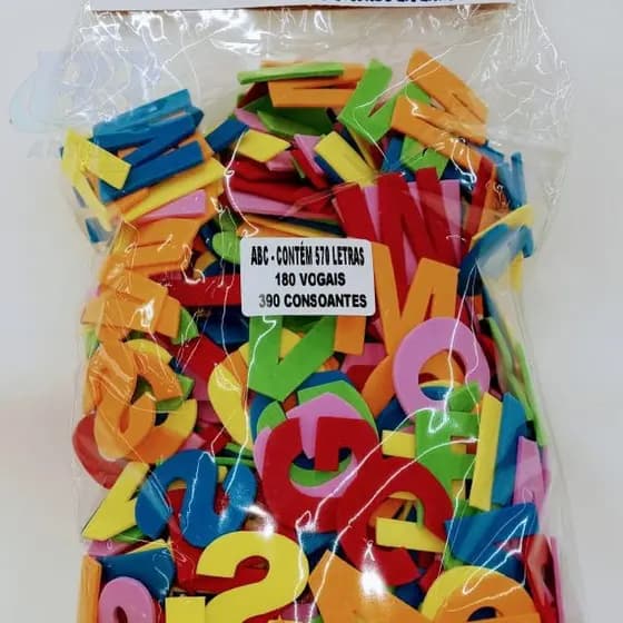 Alfabeto em Eva com 570 letras - Unidade
