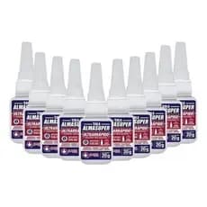 Cola Instantânea Almasuper Ultra Rapida de 20g Com 10 Unidades.