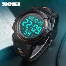Sk mei multifuncional relógio eletrônico masculino relógio de pulso crianças estudante à prova dwaterproof água esportes