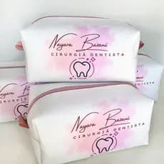 10 Necessaire Personalizada box G lembrancinha brinde com logo ou nome