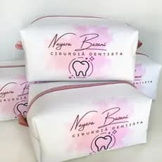 12 Necessaire Personalizada box G lembrancinha brinde com logo ou nome
