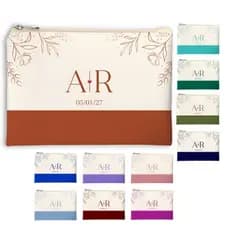 Kit De 10 a 40 Necessaire Slim Personalizada Lembrancinha Madrinha Casamento - Estampa Padrão