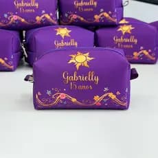 15 Bolsinhas Necessaire Personalizada Box P lembrancinhas aniversário Enrolados Rapunzel
