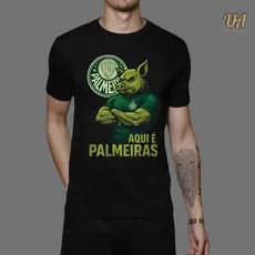 Camiseta Unissex Time Esporte Palmeiras Personalizada TIME PALMEIRAS - 100% Algodão