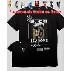 Camiseta de Time de Casal Tiktok Algodão 100% Personalizado