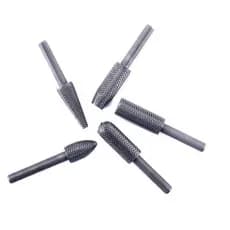 Kit 5 Peças de Lima Rotativa Aço Para Madeira, Metal e Escultura