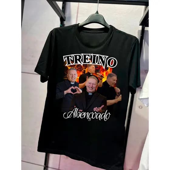 Camiseta Padre Marcelo Rossi Treino Abençoado Unissex