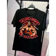 Camiseta Academia Camisa - Tenho Medo de Agulha Ronnie Coleman
