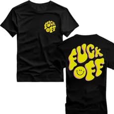 Camiseta Fuck Off Metallica Emoji Nirvana